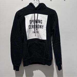 Opening Ceremony Black and White Hoodie Sweater